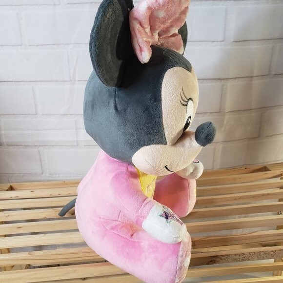 Disney Pink Baby Minnie Mouse Singing Musical Talking Plush Stuffed Soft Toy - Picture 3 of 9